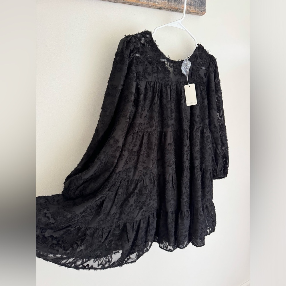 Vici Black Lace BabyDoll Mini Dress - NWT - M